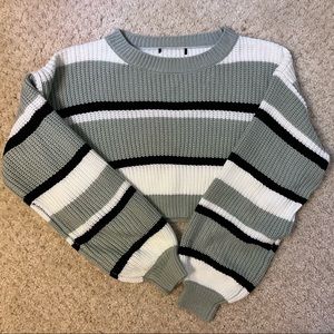 Striped Crop Sweater